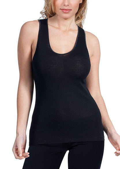 EGi Luxury Merino Wool Silk Wide Strap Tank Top. Proudly Made in Italy (141)