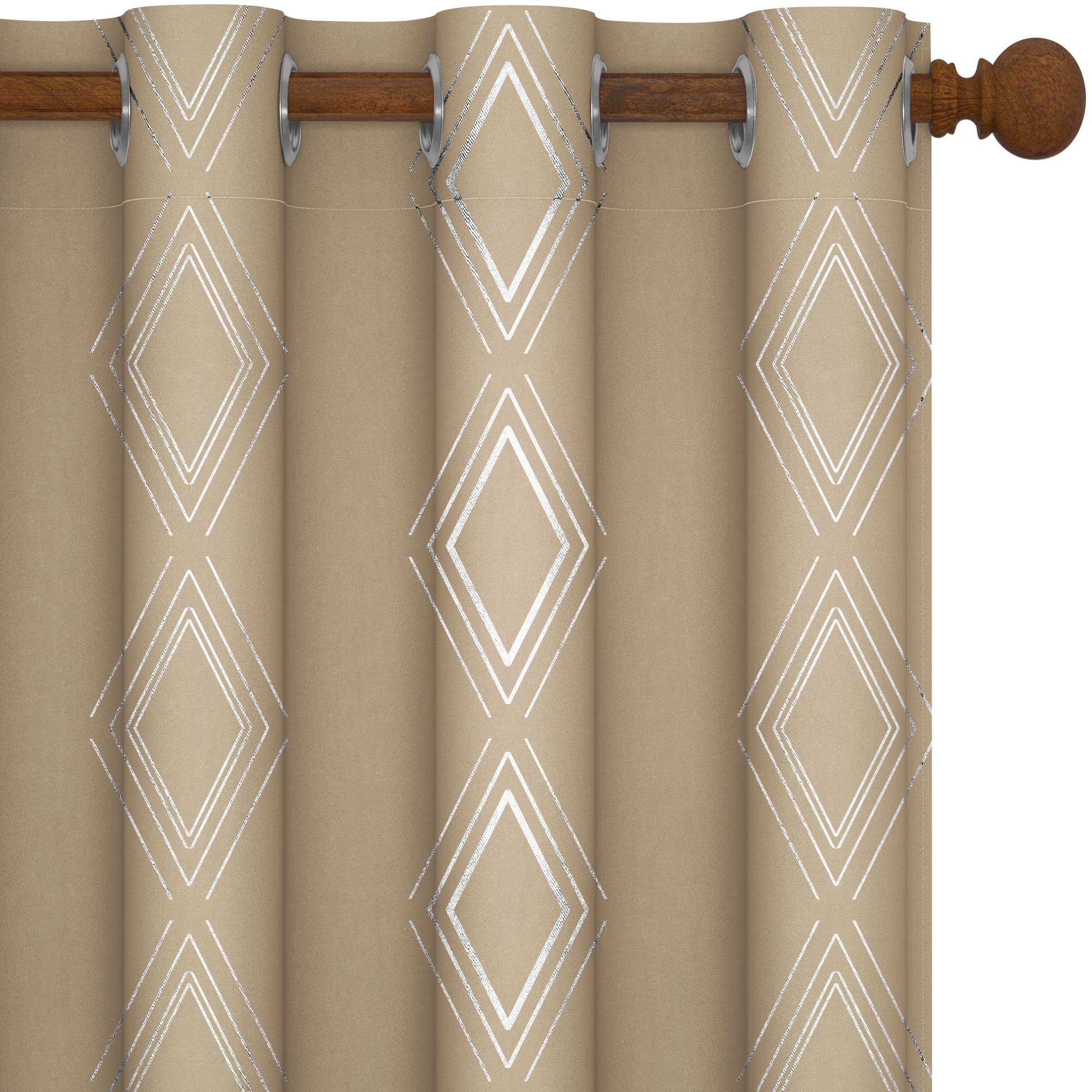 Geometric Blackout Curtains, 2 Panels