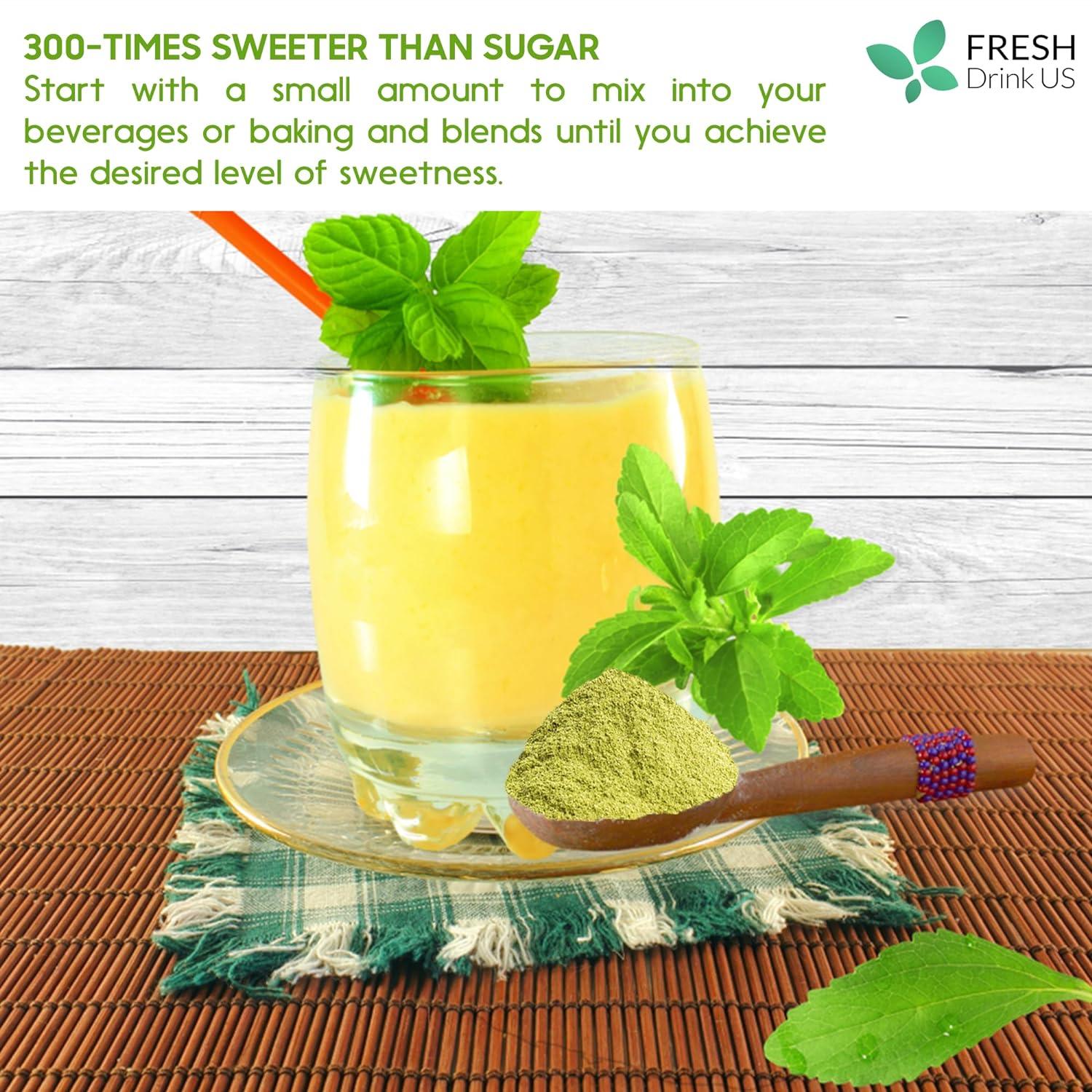 Stevia Leaf, Whole Dried Leaves, Tea Bags, Powder, 100% Natural and Pure from Stevia Leaves. Sugar Substitute for Tea, Coffee. Loose Leaf Stevia Herbal Tea. Zero Calorie Sweetener. No Sugar, No Caffeine, No Gluten, Vegan.