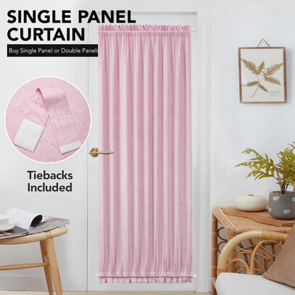 French Door Linen Blackout Curtain, 1 Panel