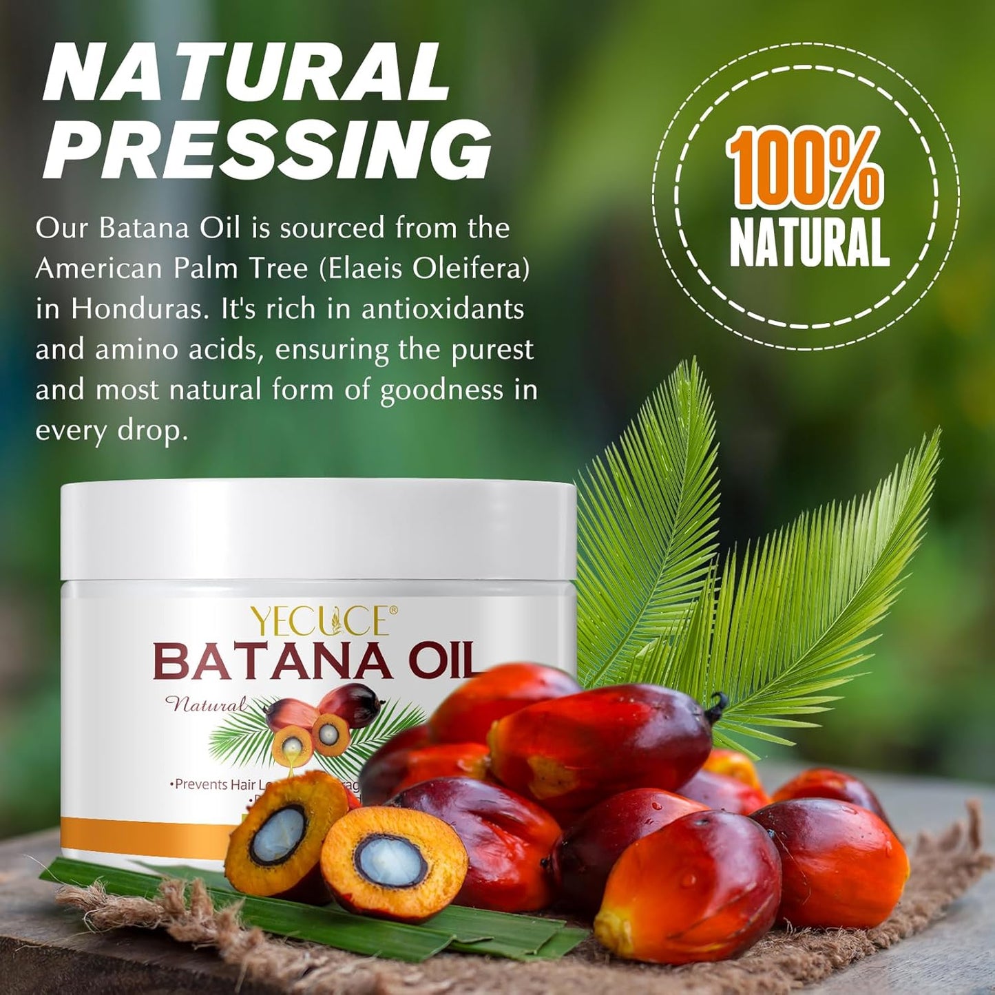 YECUCE 100% Natural Pure Batana Oil