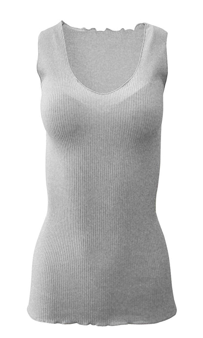 BASIC COTTON Free Spirit Premium Quality 100% Cotton Women's Tank Top. Proudly Made in Italy.