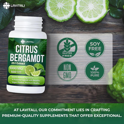 Citrus Bergamot Extract Capsules, Non-GMO, Gluten-Free