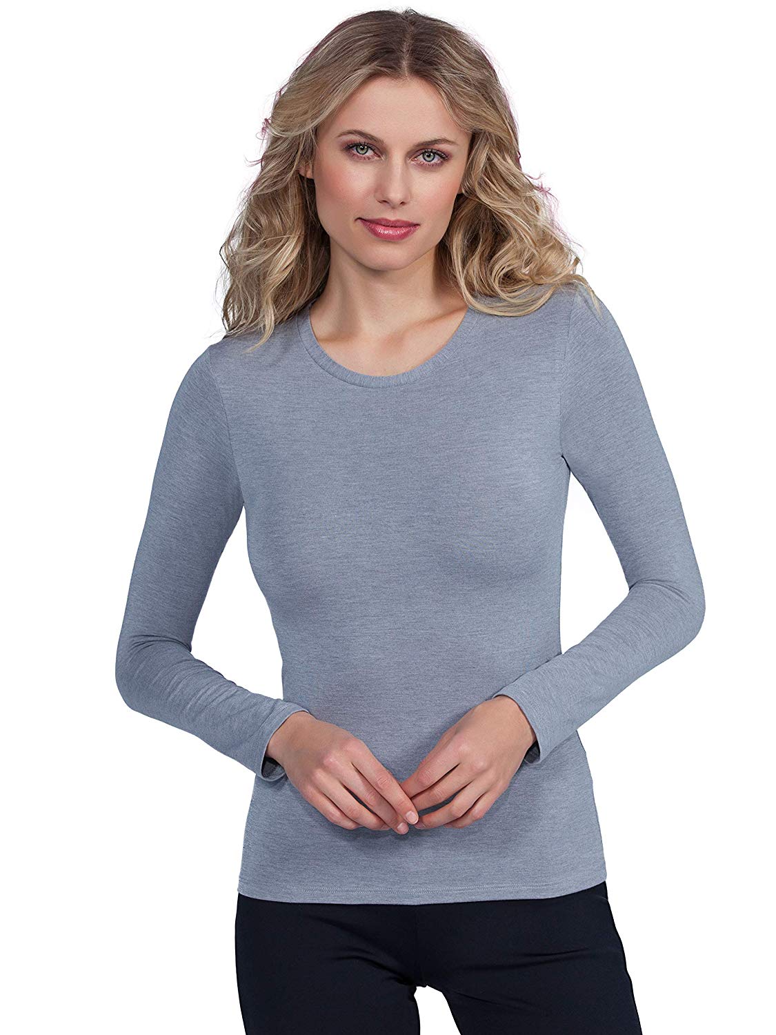 EGI Luxury Modal Women's Long Sleeved T-Shirt. Proudly Made in Italy ( Crew Neck).