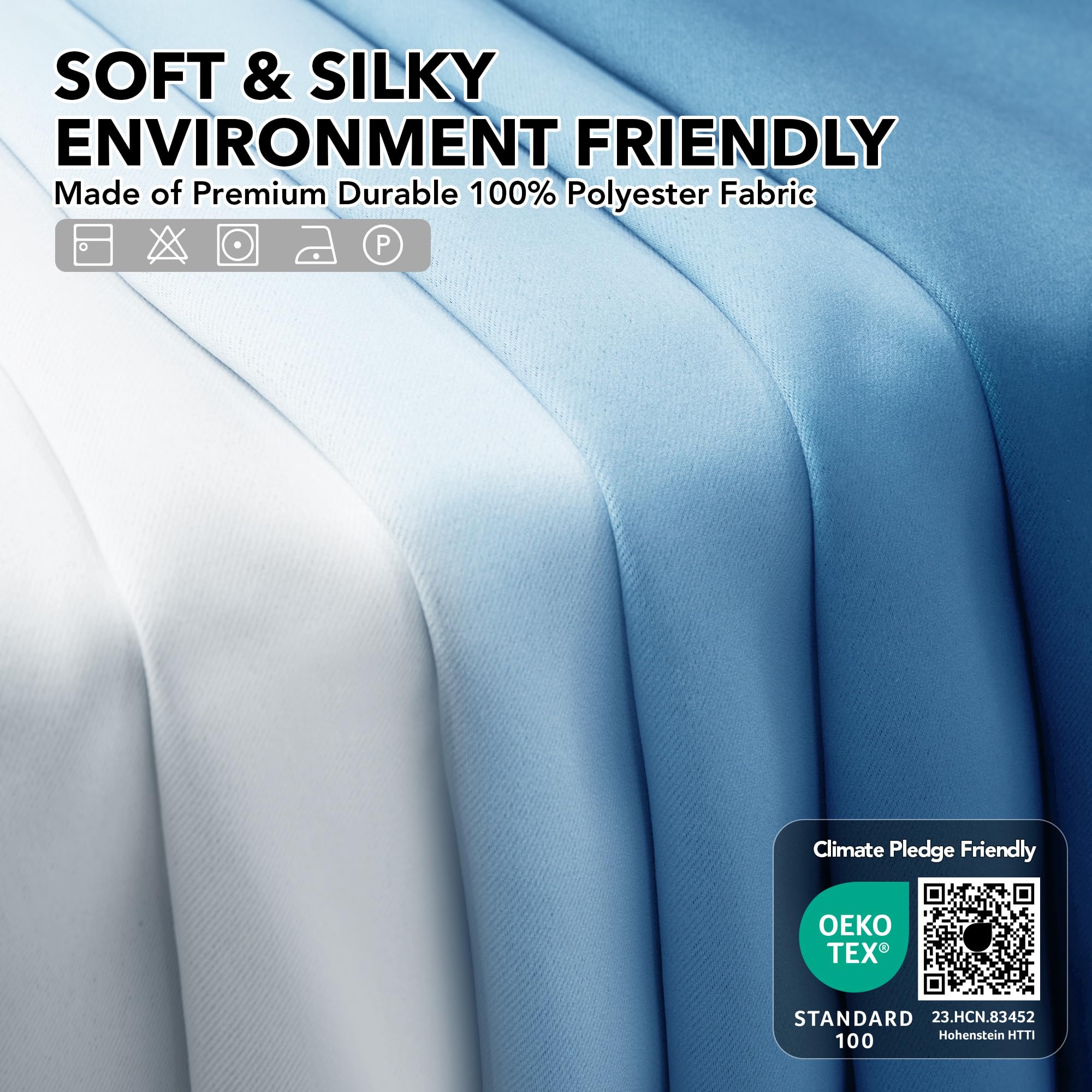 Gradient Light Blocking Room Darkening Curtains