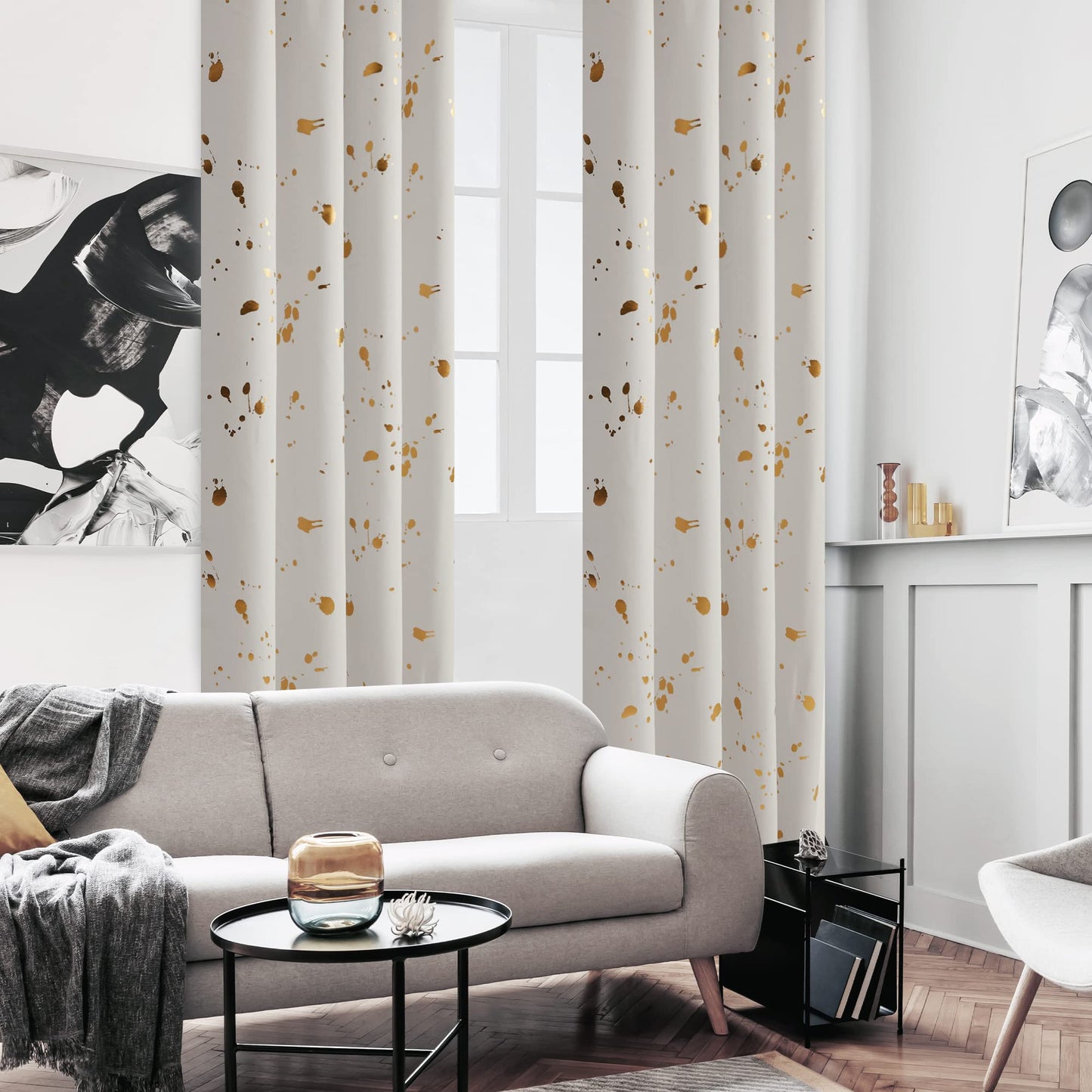 Thermal Blackout Curtains, Noise-Reducing, 2 Panels