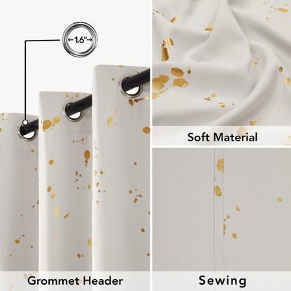 Thermal Blackout Curtains, Noise-Reducing, 2 Panels