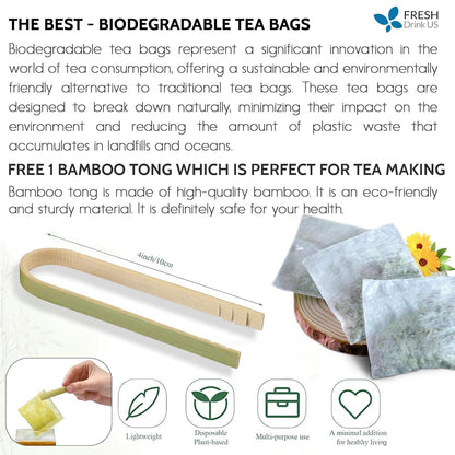 Spearmint Tea Bags, 100% Natural & Pure Spearmint Leaves. Loose Leaf Spearmint Herbal Tea. Spearmint Leaf Tea. No Sugar, No Caffeine, No Gluten, Vegan.