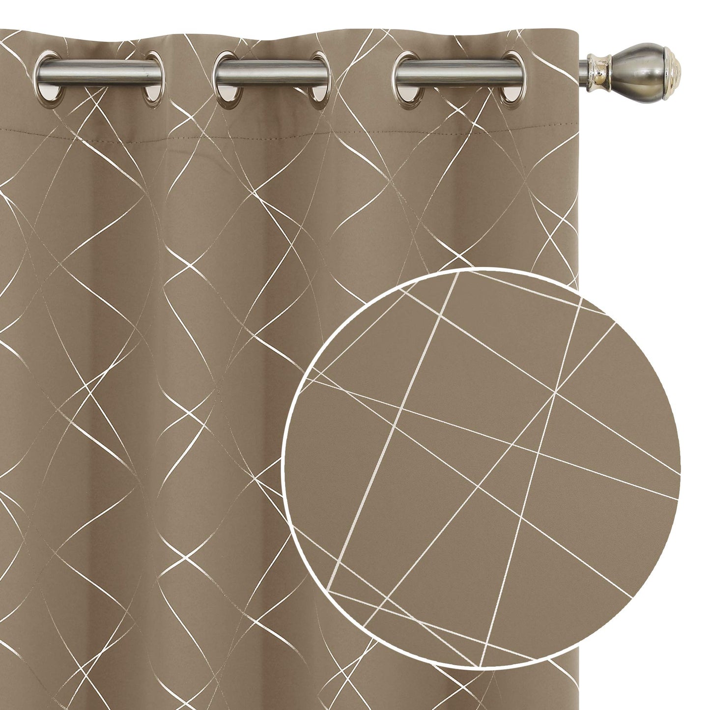 Geometric Blackout Curtains, 2 Panels