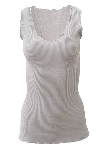 BASIC COTTON Free Spirit Premium Quality 100% Cotton Women's Tank Top. Proudly Made in Italy.