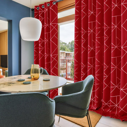 Geometric Blackout Curtains, 2 Panels