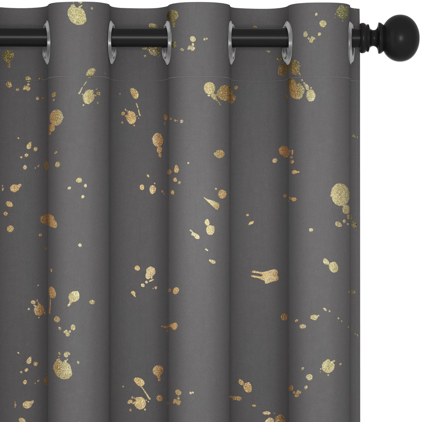 Thermal Blackout Curtains, Noise-Reducing, 2 Panels