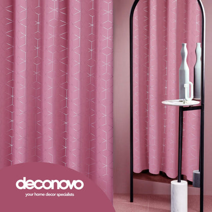 Thermal Blackout Curtains with Silver Foil Print