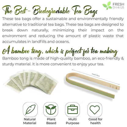 Chamomile Tea Bags, 100% Natural Chamomile, Freshly Picked, Naturally Dried Chamomile, Hand-made, Biodegradable Tea Bag