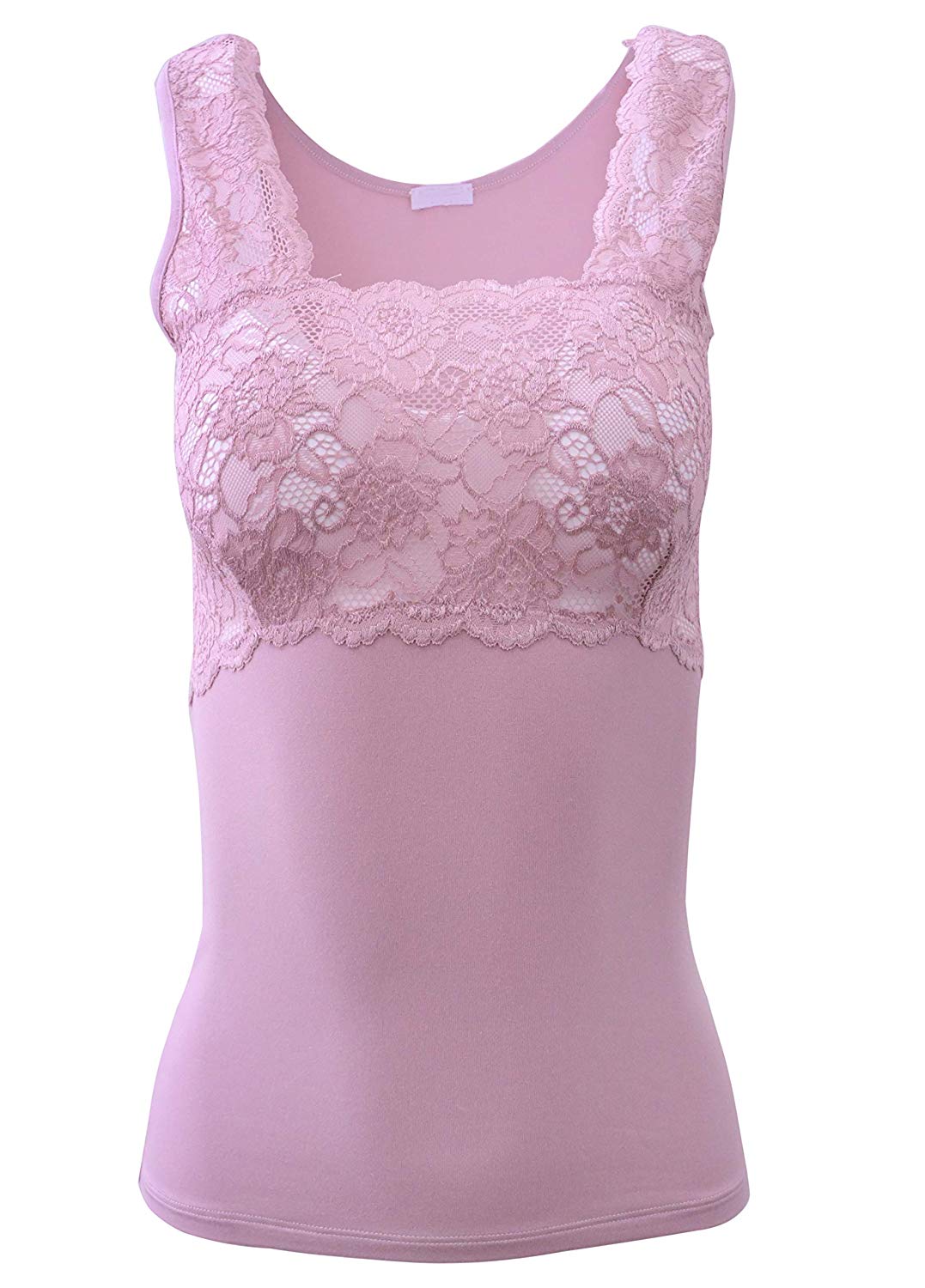 EGI Luxury Modal Women's Lace-Trimmed Tank Top. Proudly Made in Italy.