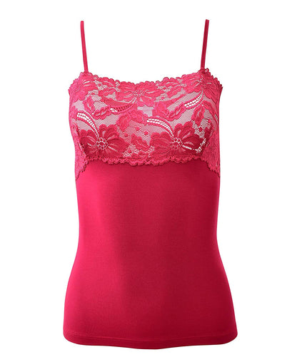 EGI Luxury Modal Women's Lace-Trimmed Camisole. Proudly Made in Italy (1135)