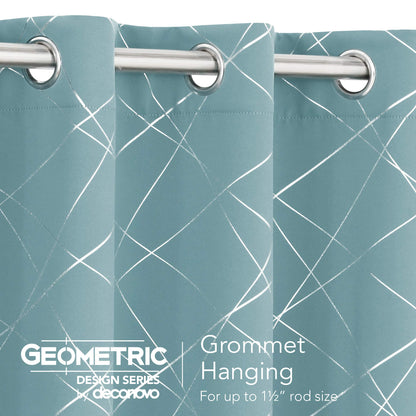 Geometric Blackout Curtains, 2 Panels