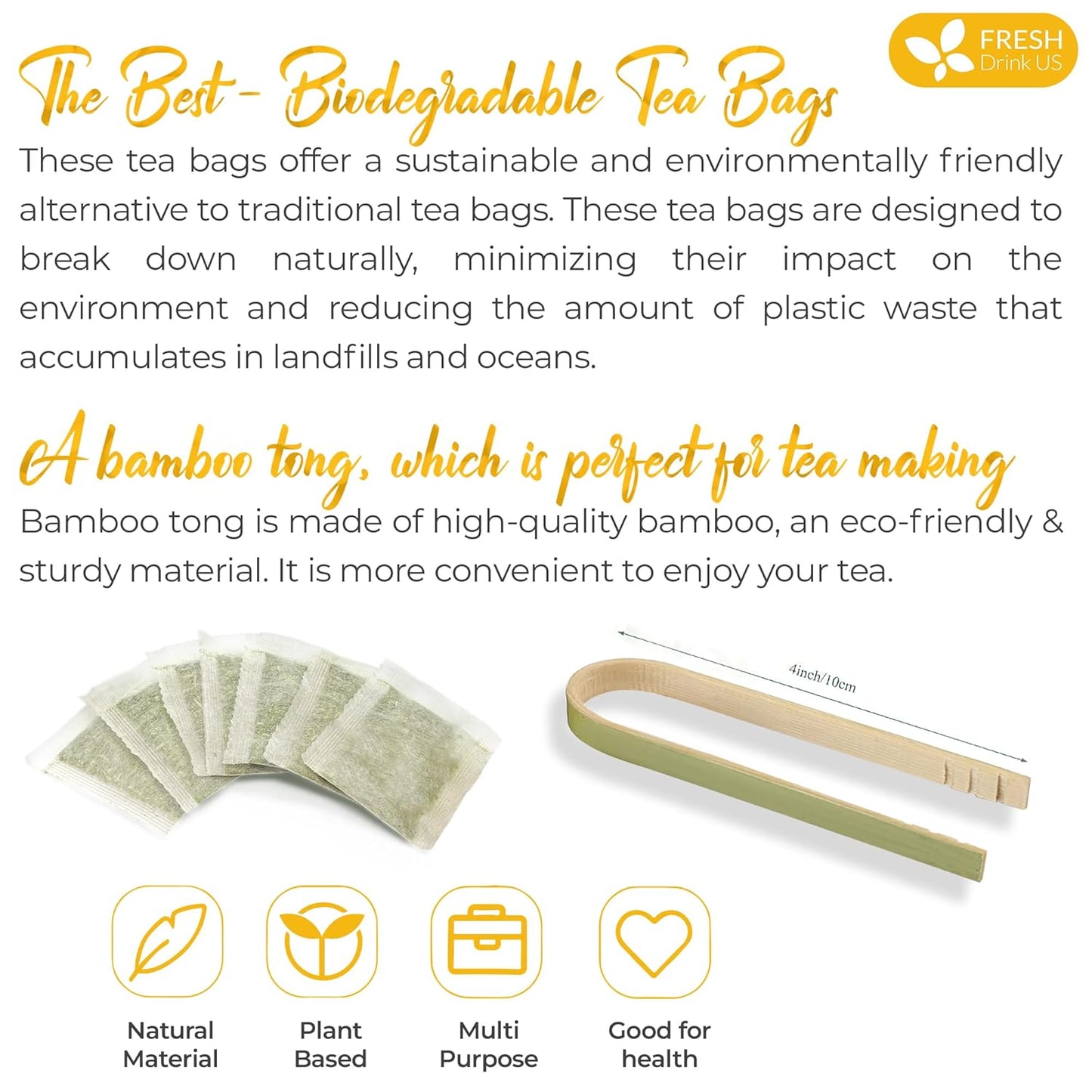 Premium Barley Tea Bags, 100% Natural & Pure from Barley. Loose Barey Herbal Tea. No Sugar, No Caffeine, No Gluten, Vegan.