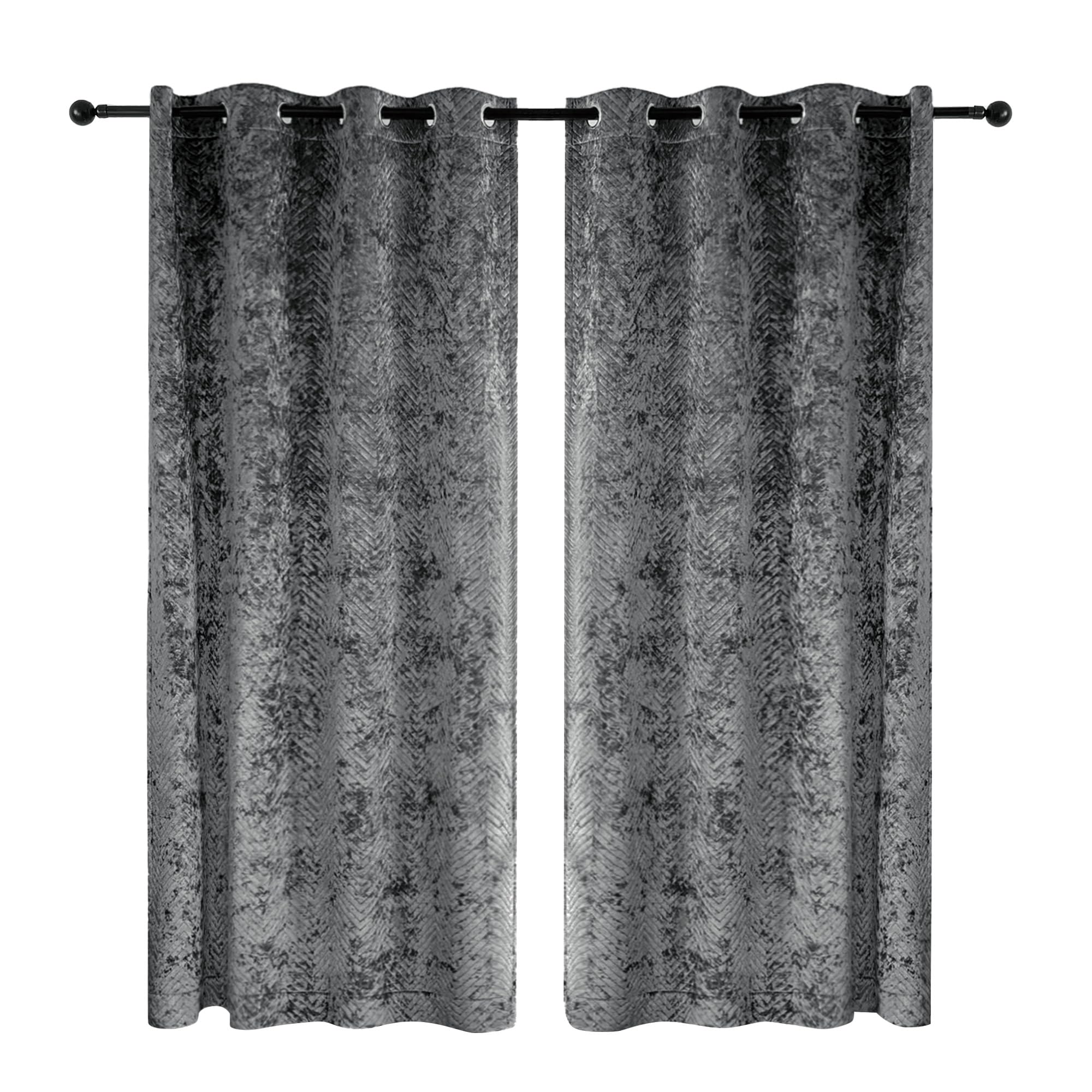 Double Layer Velvet Door Curtain, 100% Blackout, 1 Panel
