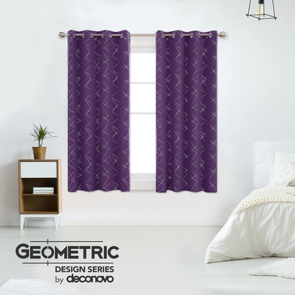 Geometric Blackout Curtains, 2 Panels