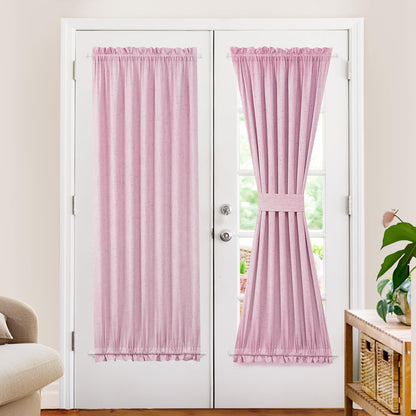 French Door Linen Blackout Curtain, 1 Panel