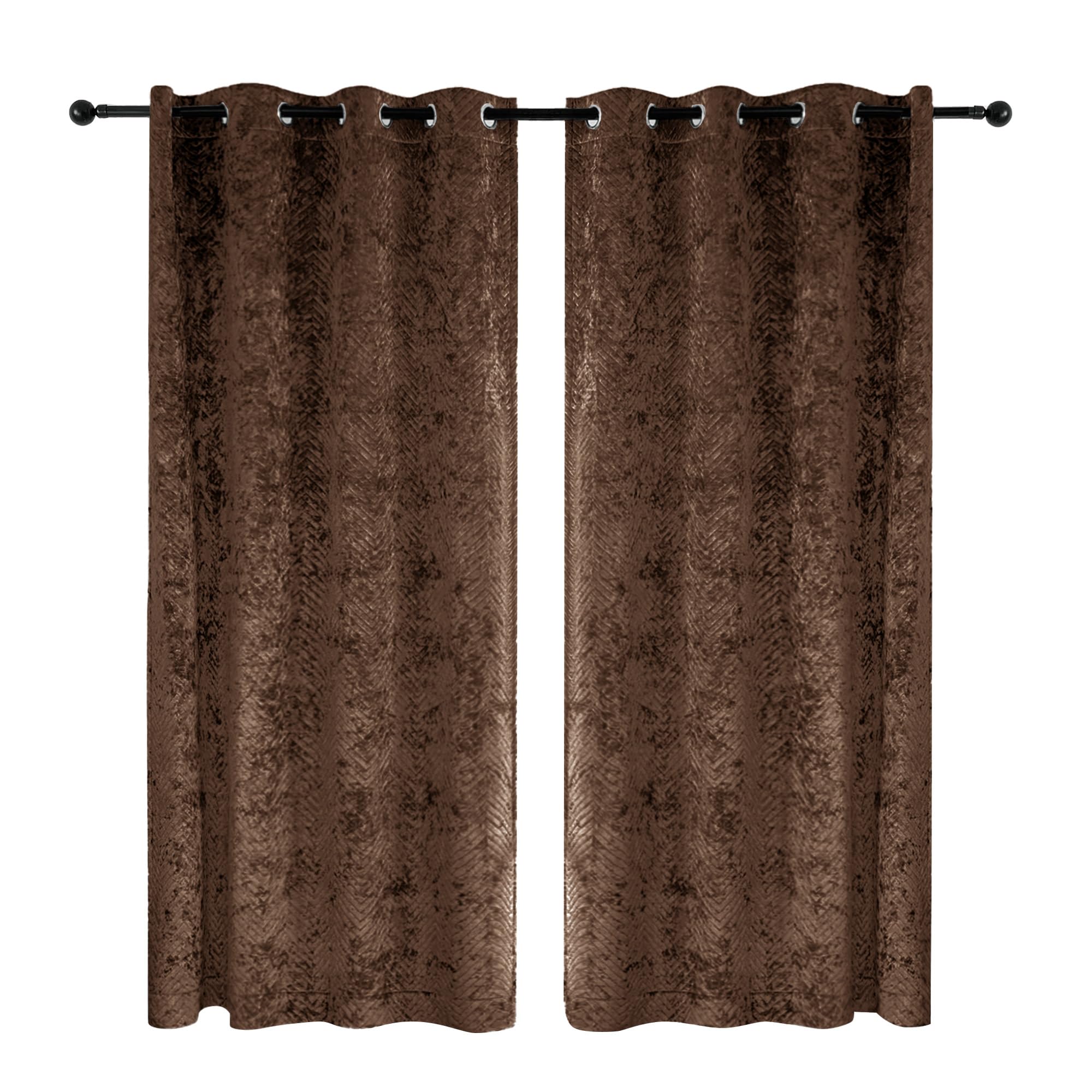 Double Layer Velvet Door Curtain, 100% Blackout, 1 Panel