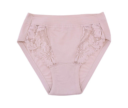 EGI Luxury Modal Women's Lace-Trimmed Briefs Panties. Proudly Made in Italy.(714)