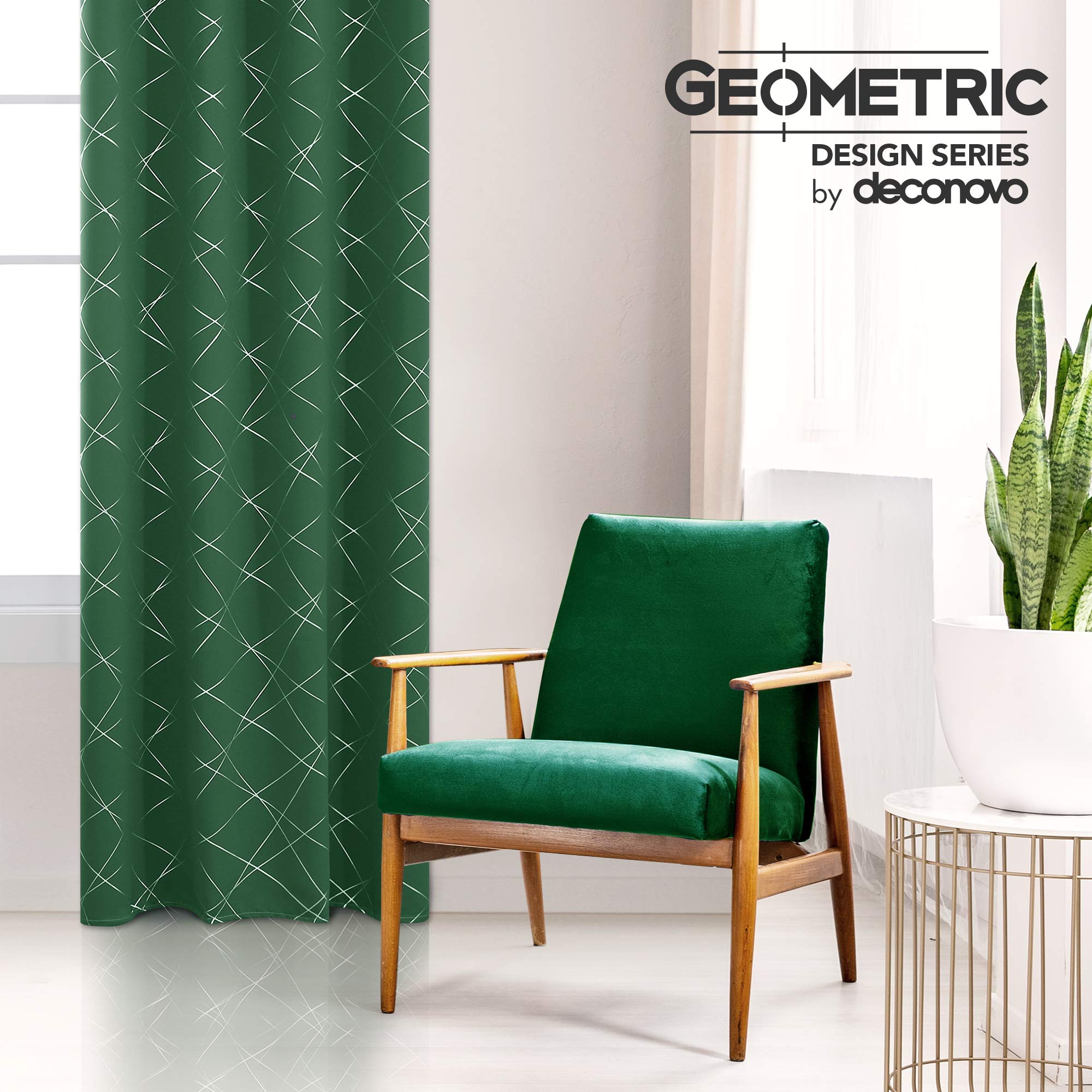 Geometric Blackout Curtains, 2 Panels