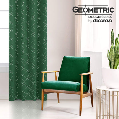 Geometric Blackout Curtains, 2 Panels