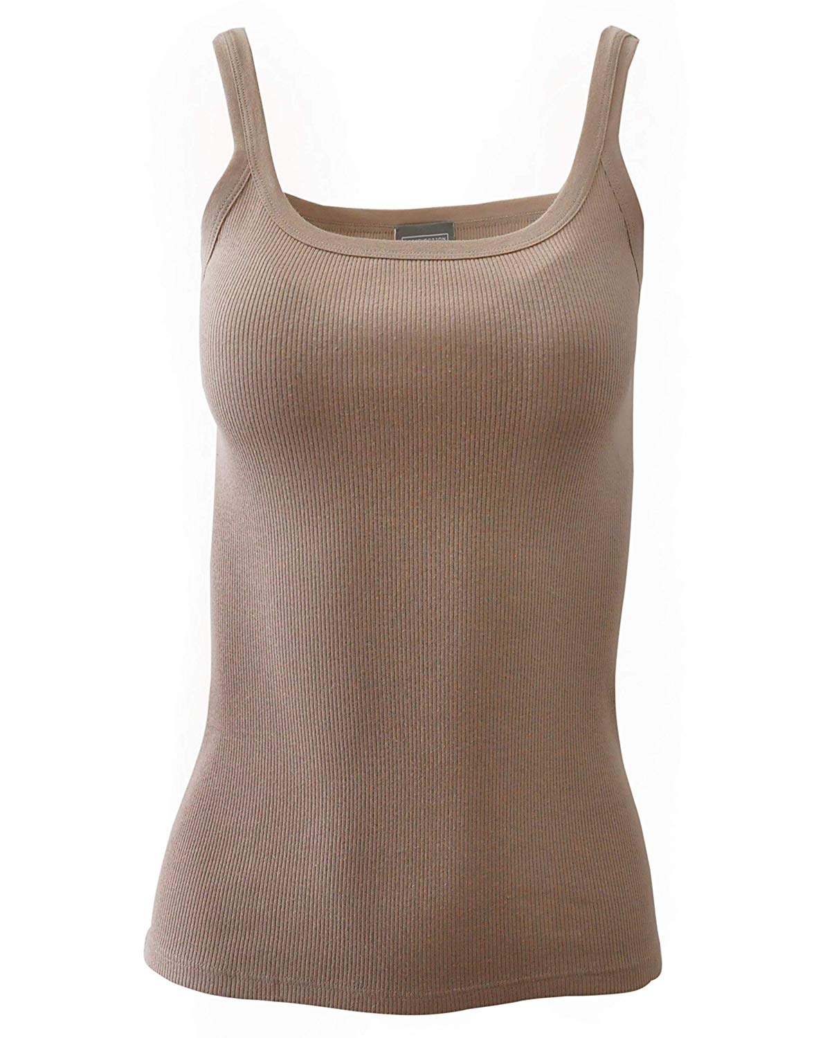 BASIC COTTON Free Spirit Premium Quality 100% Cotton Women's Tank Top. Proudly Made in Italy.
