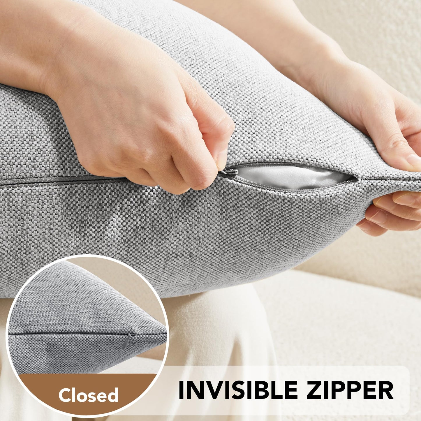 Saddle Brown Lumbar Pillow Covers, 2PCS