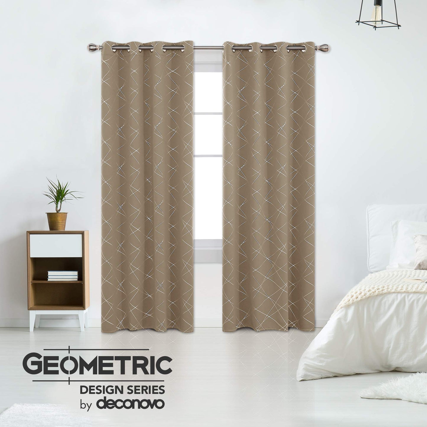 Geometric Blackout Curtains, 2 Panels