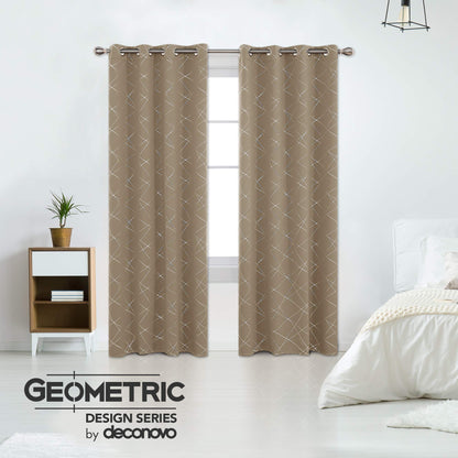 Geometric Blackout Curtains, 2 Panels