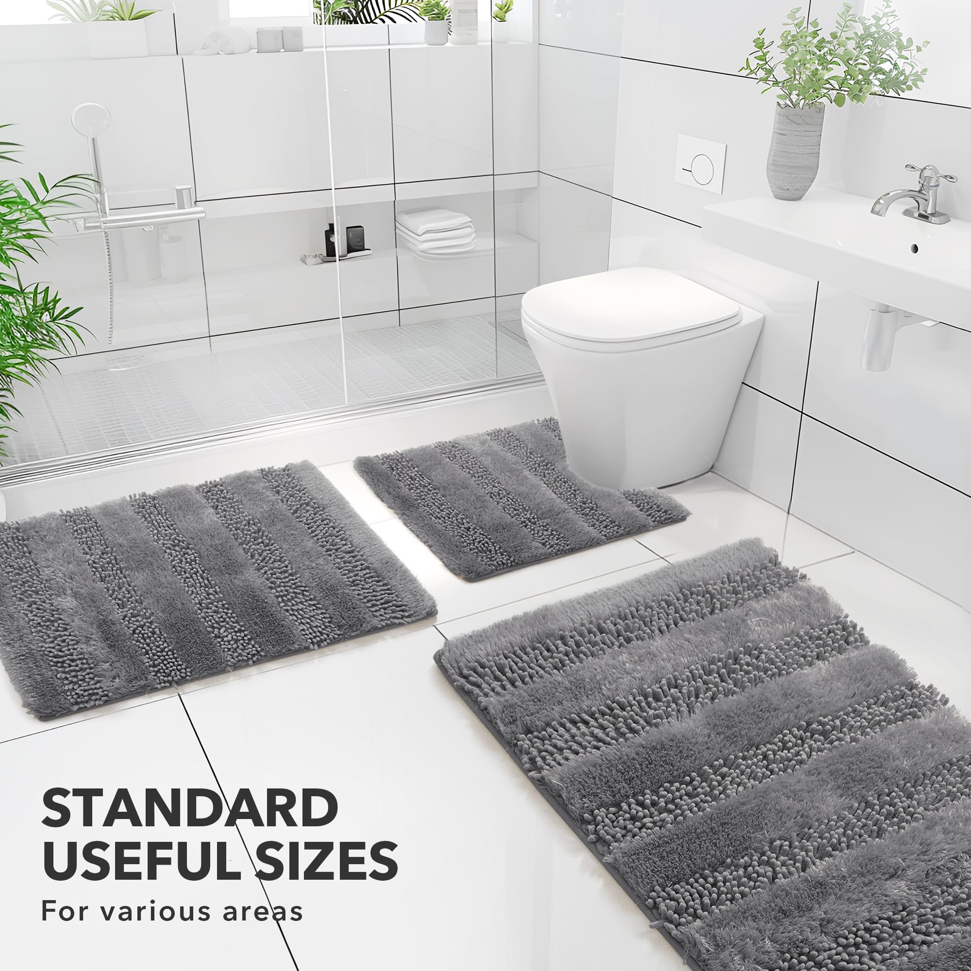 Quick Dry Plush Bathroom Rug