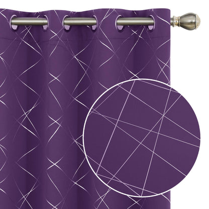 Geometric Blackout Curtains, 2 Panels