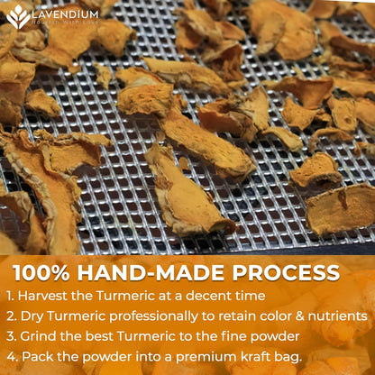 Turmeric Powder, 20oz (1.25 lbs), 100% Natural & Pure, Ground, Seasoning Root Powder, No Additives, No Gluten, Vegan