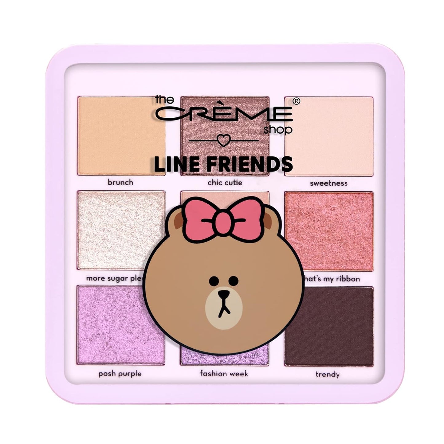 THE CREME SHOP 9 Color Shimmer & Glitter Eyeshadow Palette