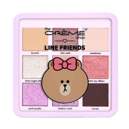 THE CREME SHOP 9 Color Shimmer & Glitter Eyeshadow Palette