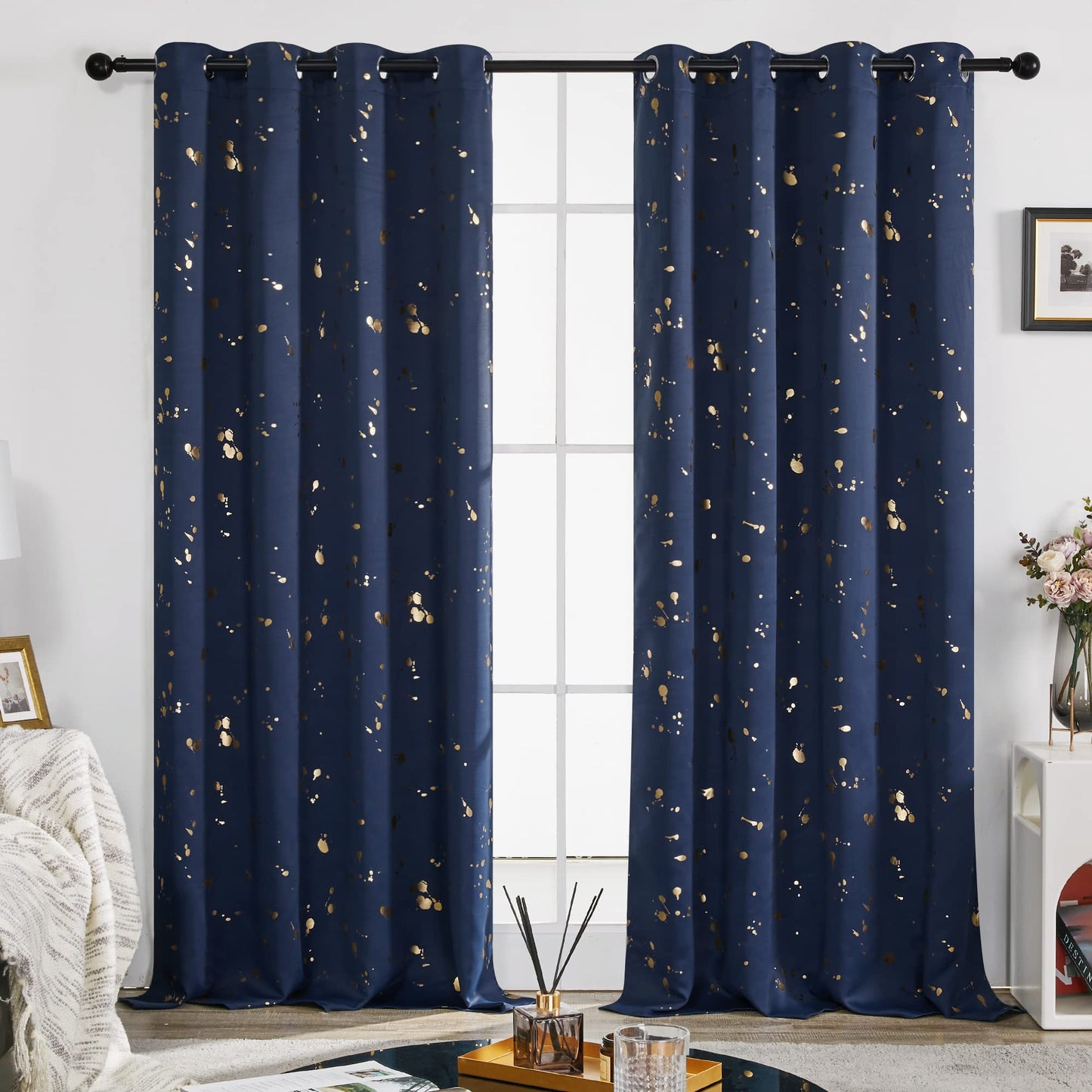 Thermal Blackout Curtains, Noise-Reducing, 2 Panels