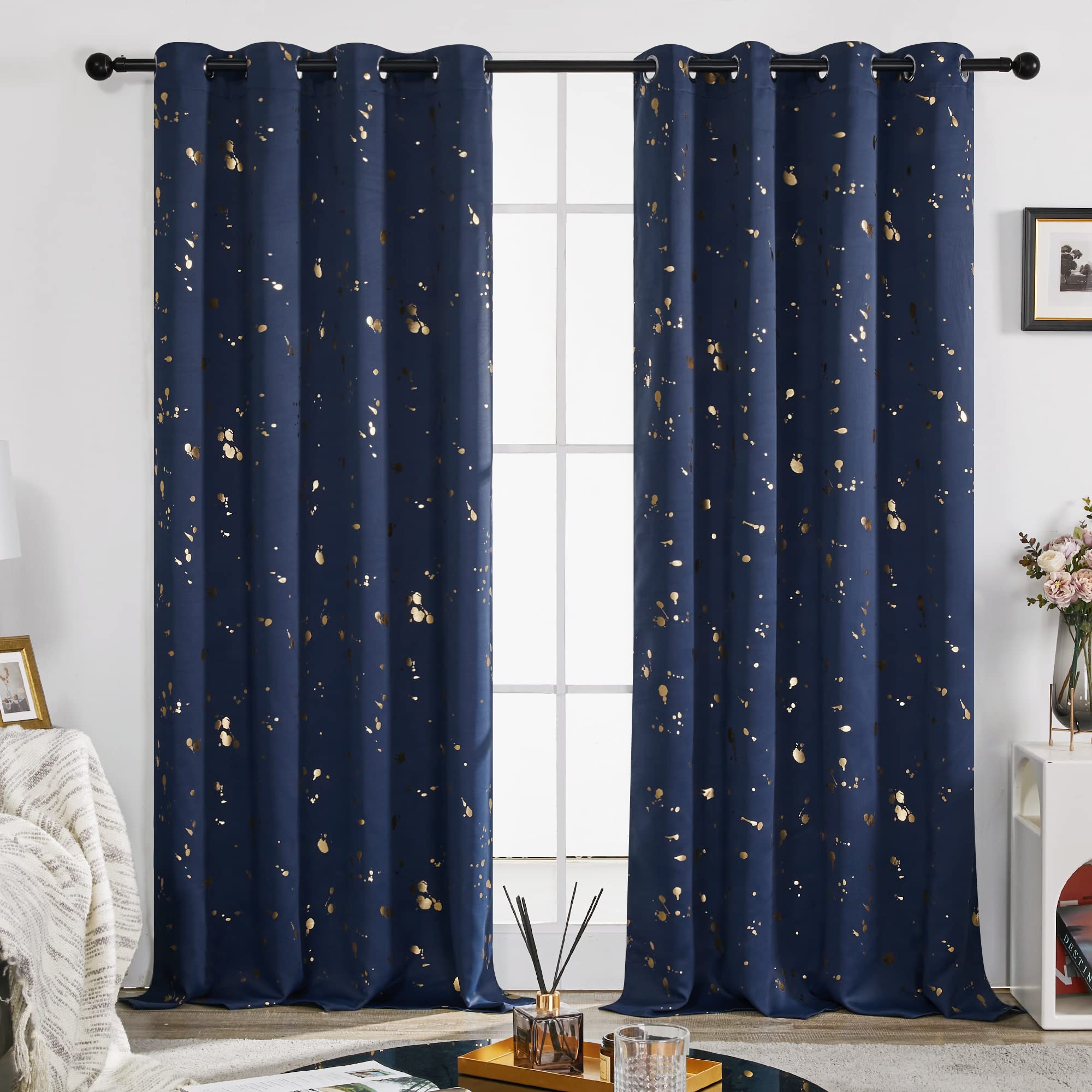 Thermal Blackout Curtains, Noise-Reducing, 2 Panels