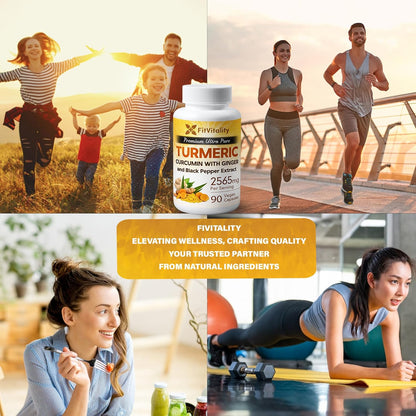 Turmeric Curcumin & BioPerine Black Pepper Extract, Non – GMO, Gluten-Free, Vegan Capsules
