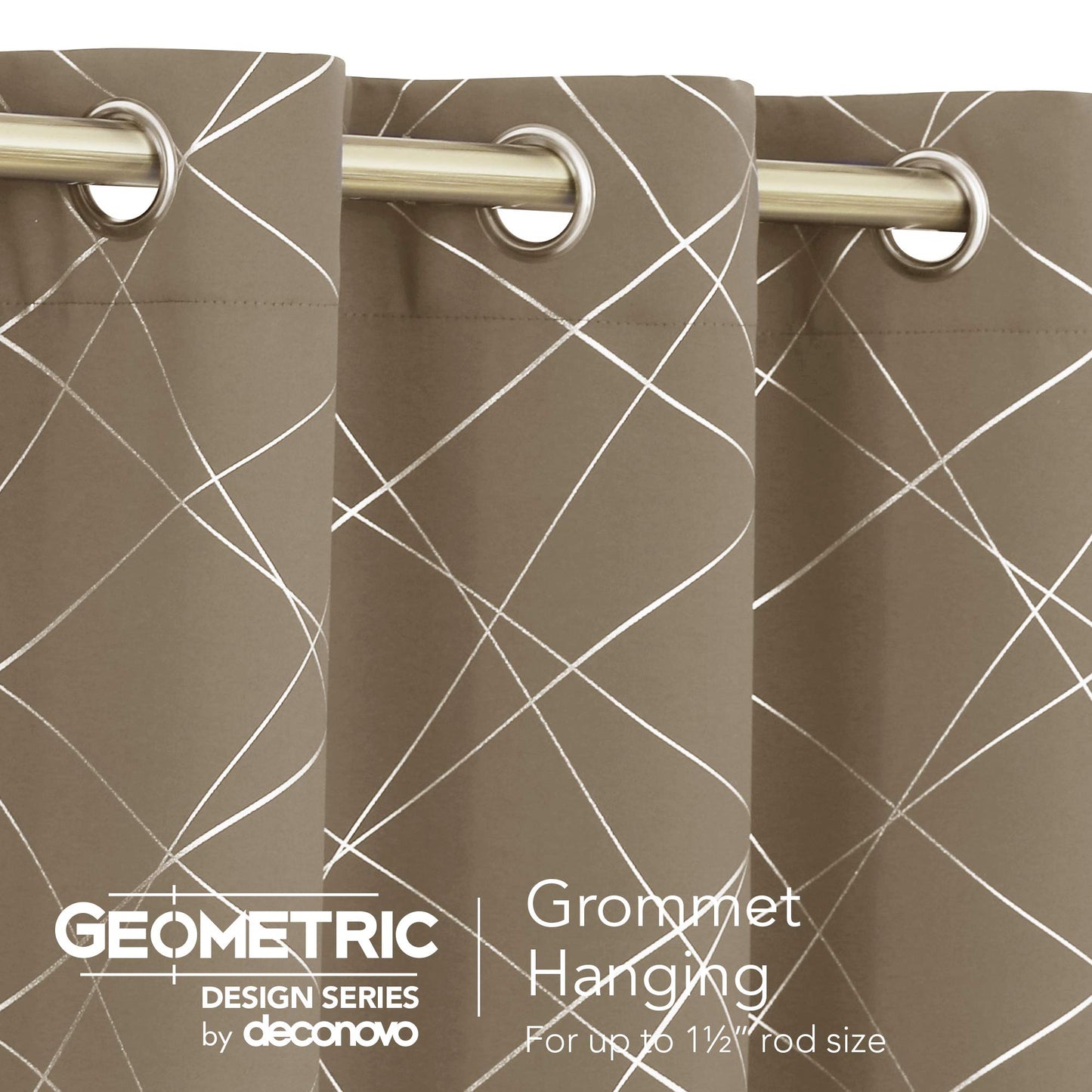 Geometric Blackout Curtains, 2 Panels