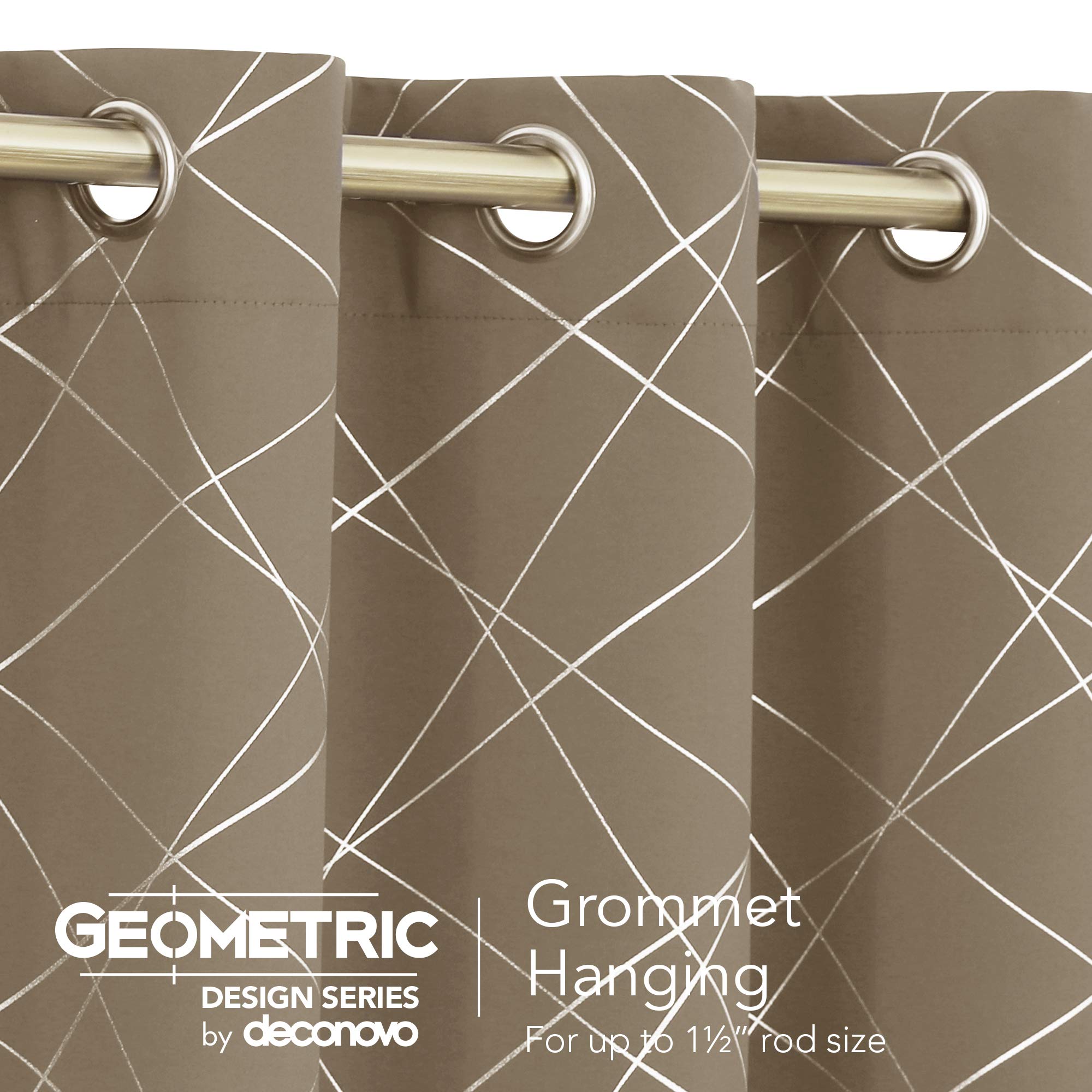 Geometric Blackout Curtains, 2 Panels