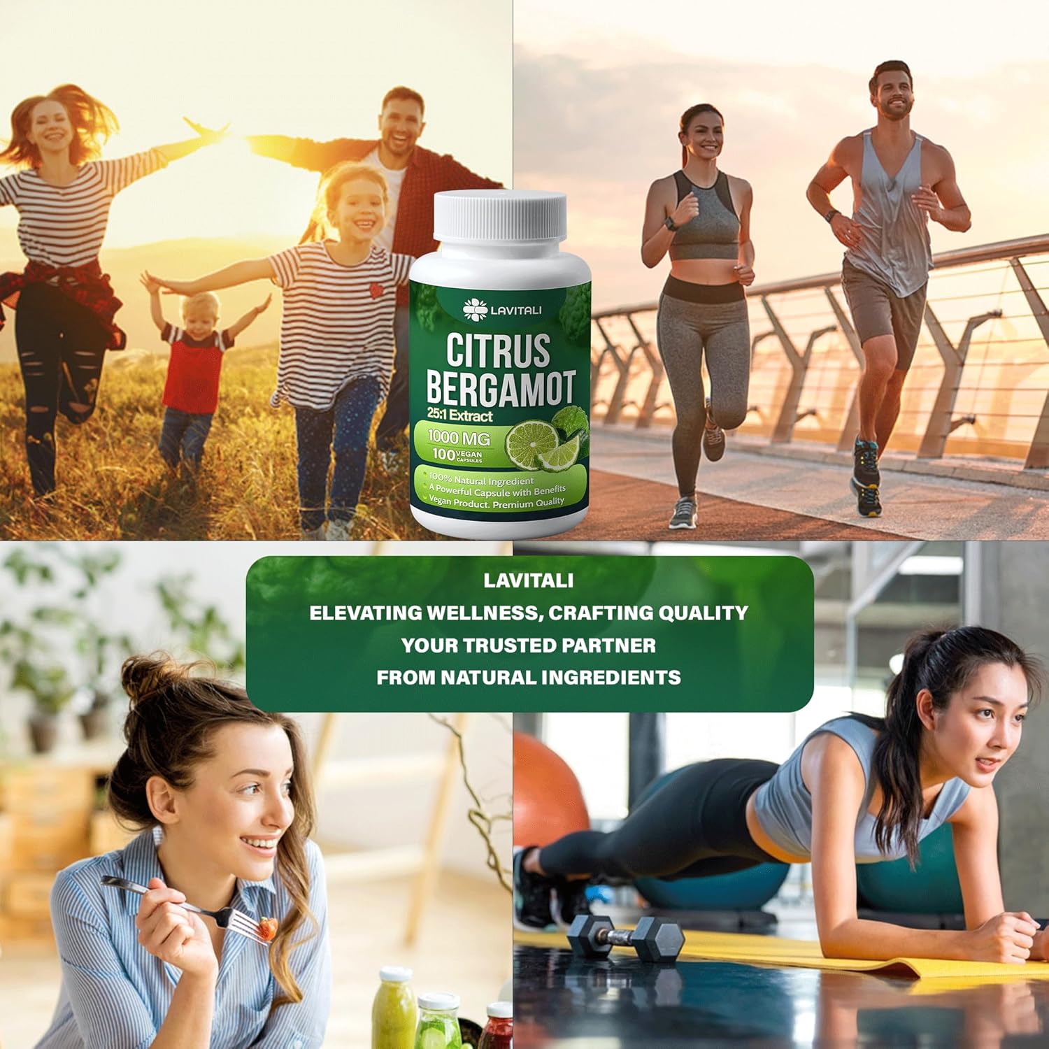 Citrus Bergamot Extract Capsules, Non-GMO, Gluten-Free