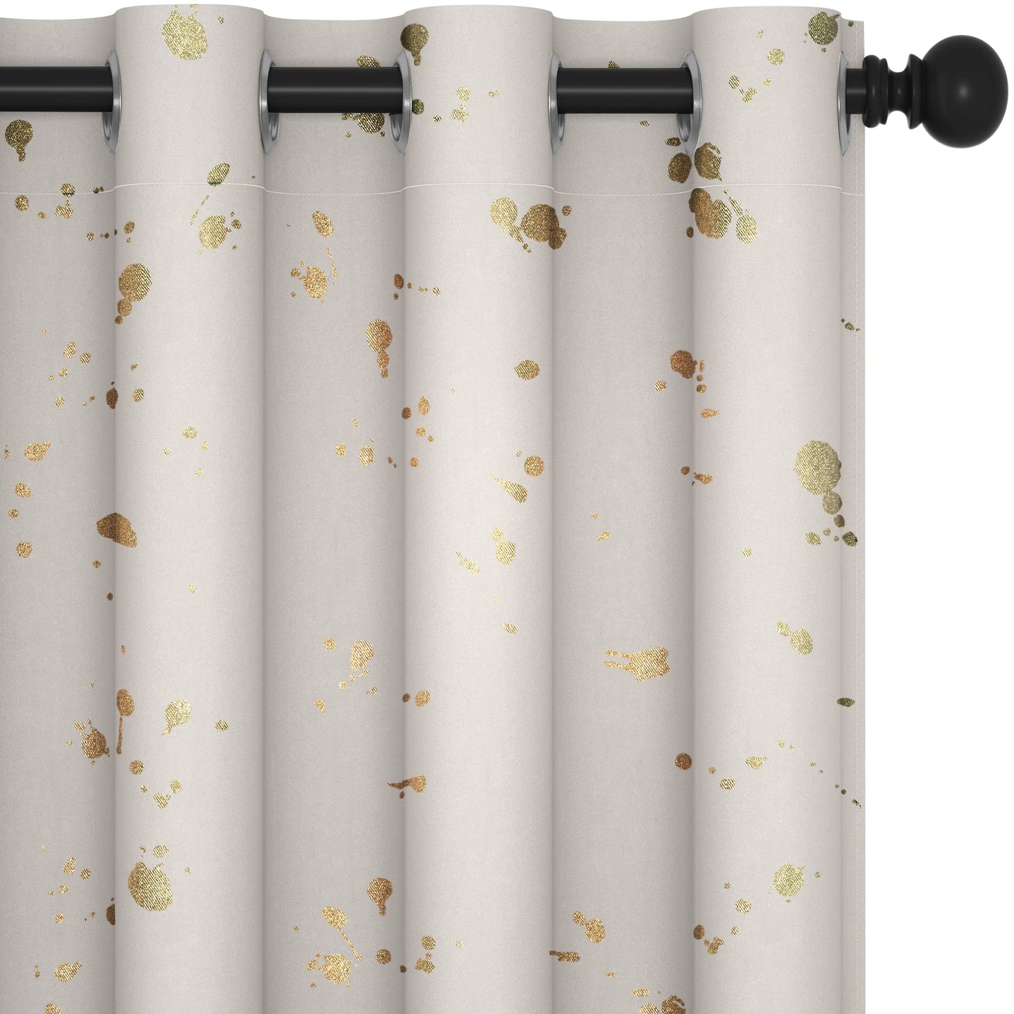 Thermal Blackout Curtains, Noise-Reducing, 2 Panels