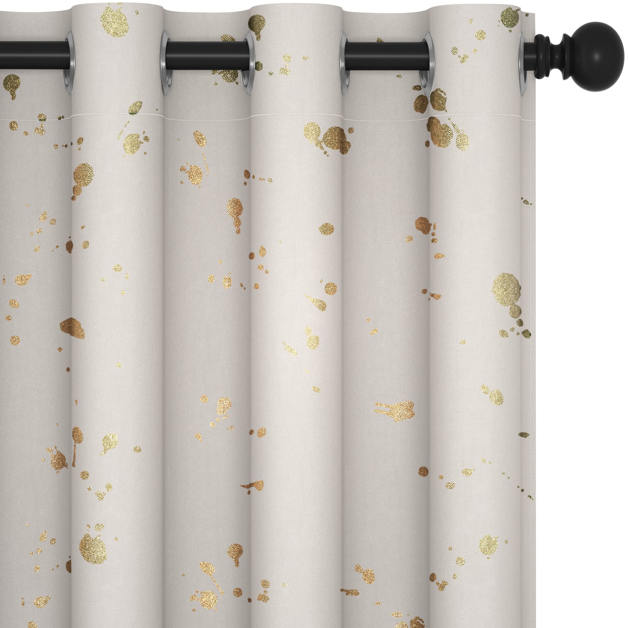 Thermal Blackout Curtains, Noise-Reducing, 2 Panels