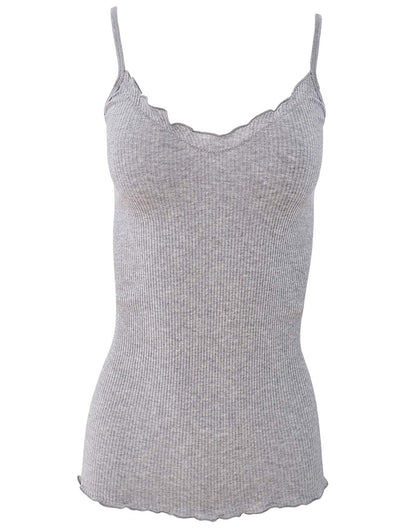 BASIC COTTON Free Spirit Premium Quality 100% Cotton Women's Spaghetti Straps Top Made in Italy
