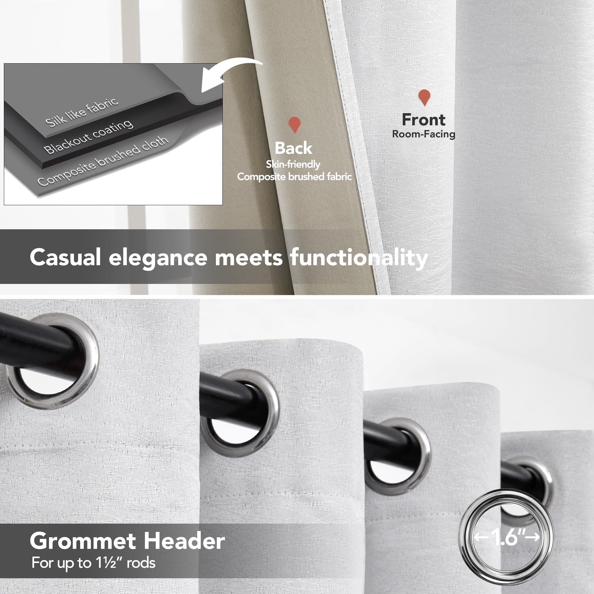 Pink Jacquard Blackout Curtains, 52x63 Inch