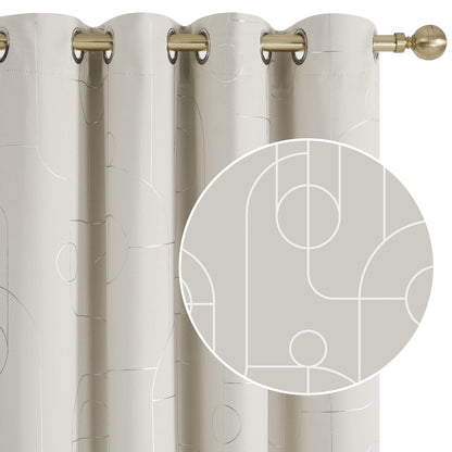 Geometric Blackout Curtains, 2 Panels