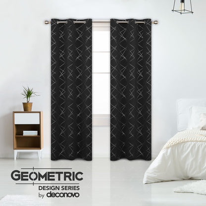 Geometric Blackout Curtains, 2 Panels